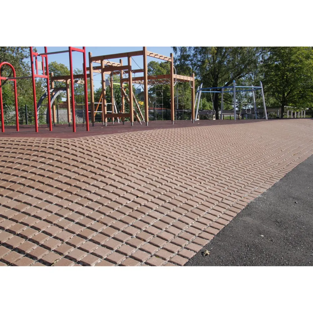 Discount Betonilaatta Hulevesikivi Grass 115x115x80mm hiekanruskea