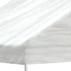 Best FinePRICE Huvimaja katolla valkoinen 4,08x2,23x3,22 m polyeteeni