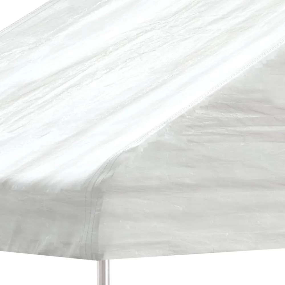 Best FinePRICE Huvimaja katolla valkoinen 4,08x2,23x3,22 m polyeteeni