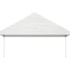 Clearance FinePRICE Huvimaja katolla valkoinen 6,69x5,88x3,75 m polyeteeni
