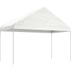 New FinePRICE Huvimaja katolla valkoinen 4,46x4,08x3,22 m polyeteeni