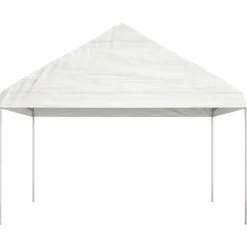 New FinePRICE Huvimaja katolla valkoinen 4,46x4,08x3,22 m polyeteeni