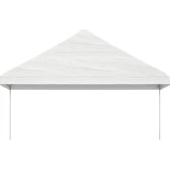 Hot FinePRICE Huvimaja katolla valkoinen 11,15x5,88x3,75 m polyeteeni