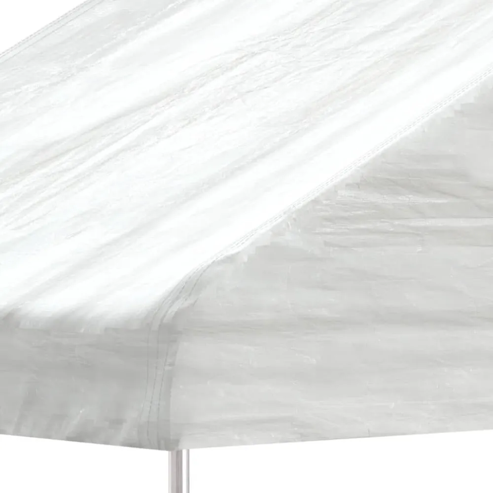 Best FinePRICE Huvimaja katolla valkoinen 17,84x4,08x3,22 m polyeteeni