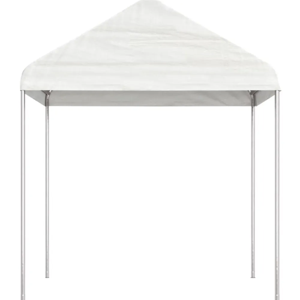Best FinePRICE Huvimaja katolla valkoinen 17,84x2,28x2,69 m polyeteeni