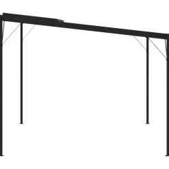 Best FinePRICE Huvimaja katolla 4x3x2,5 m alumiini ja teräs antrasiitti