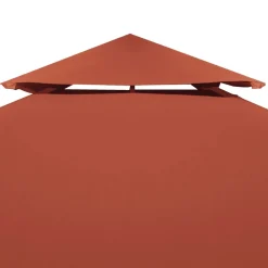 Clearance FinePRICE Huvimajan katto 2 kerrosta 310 g / m² 3x3 m terrakotta (46616)