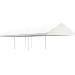 Discount FinePRICE Huvimaja valkoinen 15,61x4,08x3,22 m polyeteeni