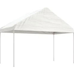 Sale FinePRICE Huvimaja valkoinen 20,07x4,08x3,22 m polyeteeni