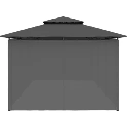 FinePRICE Huvimaja verhoilla 600x298x270 cm antrasiitti