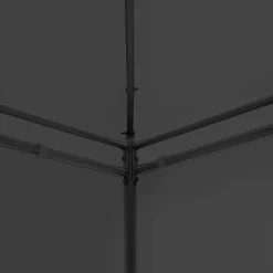 FinePRICE Huvimaja verhoilla 600x298x270 cm antrasiitti