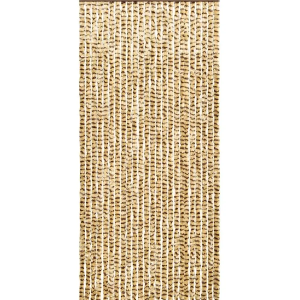 New FinePRICE Hyönteisverho beige ja ruskea 90x220 cm chenille