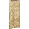 Outlet FinePRICE Hyönteisverho beige ja ruskea 100x220 cm chenille