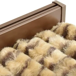 Outlet FinePRICE Hyönteisverho beige ja ruskea 100x220 cm chenille