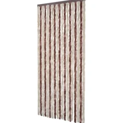 Outlet FinePRICE Hyönteisverho beige ja vaaleanruskea 90x200 cm chenille