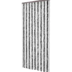 Sale FinePRICE Hyönteisverho harmaa ja valkoinen 56x200 cm chenille