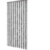 Hot FinePRICE Hyönteisverho harmaa ja valkoinen 100x220 cm chenille