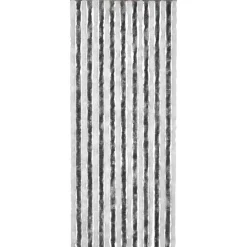 Outlet FinePRICE Hyönteisverho harmaa ja valkoinen 90x200 cm chenille