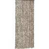 FinePRICE Hyönteisverho harmaanruskea ja valkoinen 90x220 cm chenille