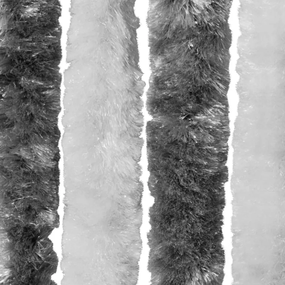 Clearance FinePRICE Hyönteisverho harmaavalkoinen 120x220 cm chenille