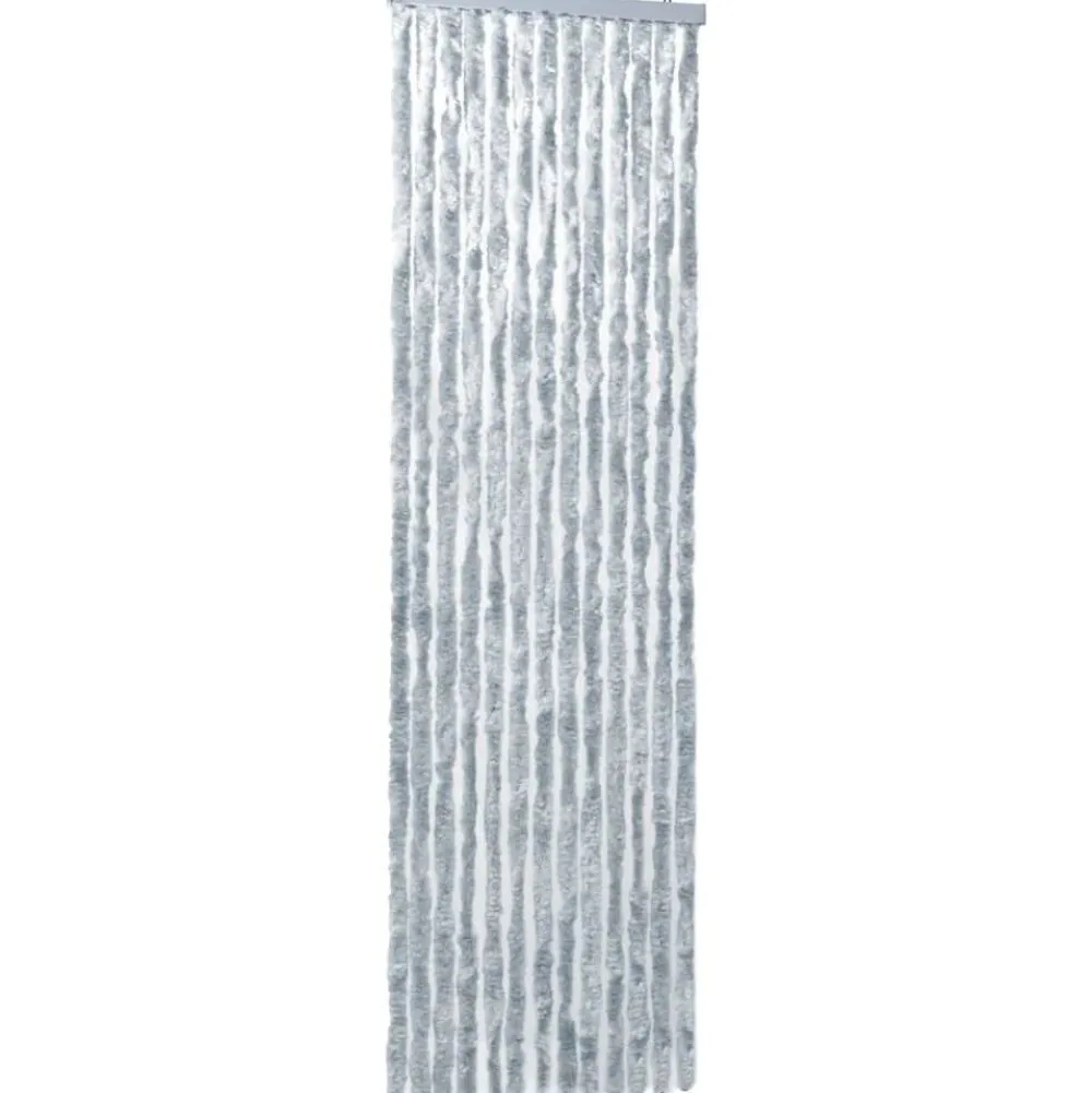 Sale FinePRICE Hyönteisverho harmaavalkoinen 56x200 cm chenille