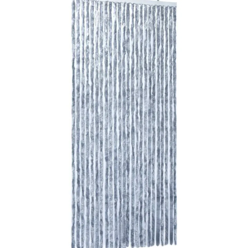 FinePRICE Hyönteisverho hopea 100x220 cm chenille