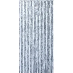 FinePRICE Hyönteisverho hopea 100x220 cm chenille