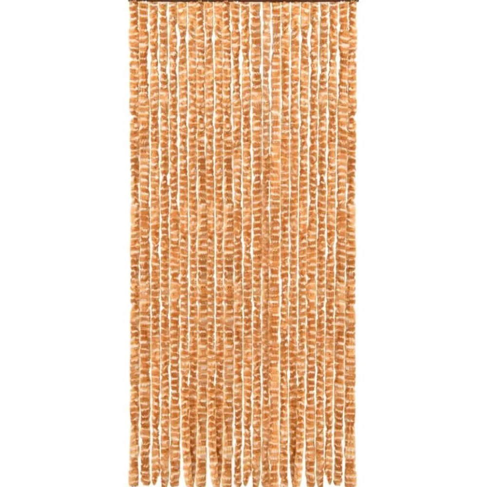 Best FinePRICE Hyönteisverho okra ja valkoinen 90x220 cm chenille