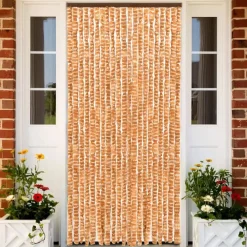 Best FinePRICE Hyönteisverho okra ja valkoinen 90x220 cm chenille