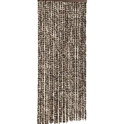 Discount FinePRICE Hyönteisverho ruskea ja valkoinen 90x220 cm chenille