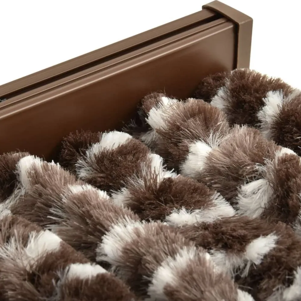 Discount FinePRICE Hyönteisverho ruskea ja valkoinen 90x220 cm chenille