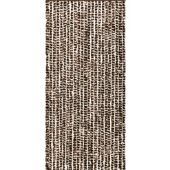 Discount FinePRICE Hyönteisverho ruskea ja valkoinen 90x220 cm chenille