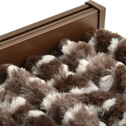 FinePRICE Hyönteisverho ruskea ja valkoinen 56x185 cm chenille