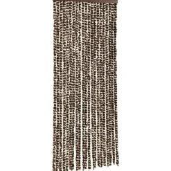 FinePRICE Hyönteisverho ruskea ja valkoinen 56x185 cm chenille