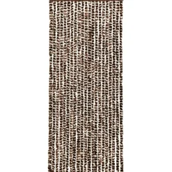 FinePRICE Hyönteisverho ruskea ja valkoinen 56x185 cm chenille