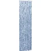 Sale FinePRICE Hyönteisverho sininen, valkoinen ja hopea 56x185 cm Chenille