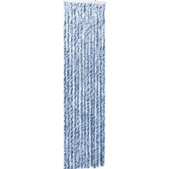 Sale FinePRICE Hyönteisverho sininen, valkoinen ja hopea 56x185 cm Chenille