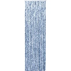 Sale FinePRICE Hyönteisverho sininen, valkoinen ja hopea 56x185 cm Chenille