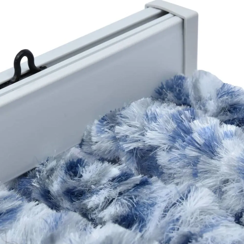 Outlet FinePRICE Hyönteisverho sinivalkoinen 120x220 cm chenille