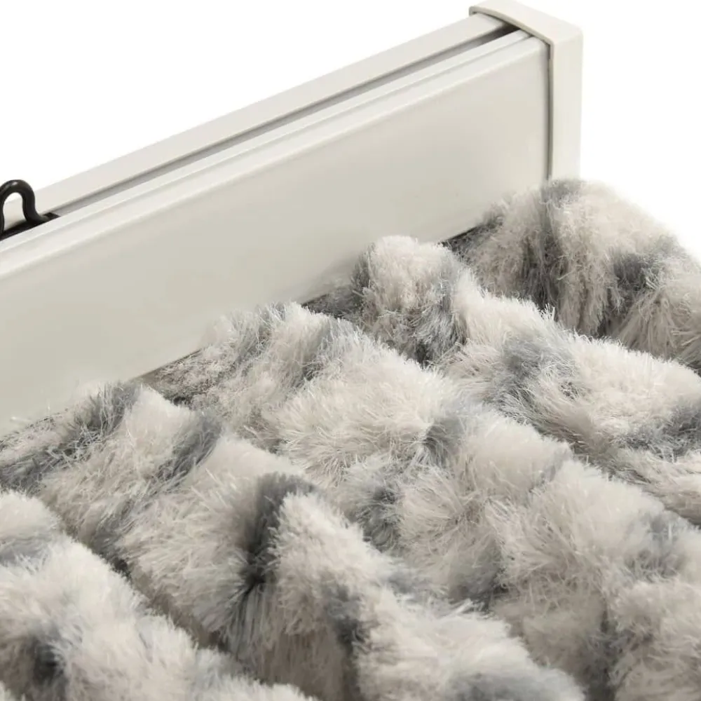 Outlet FinePRICE Hyönteisverho vaalean- ja tummanharmaa 56x185 cm chenille