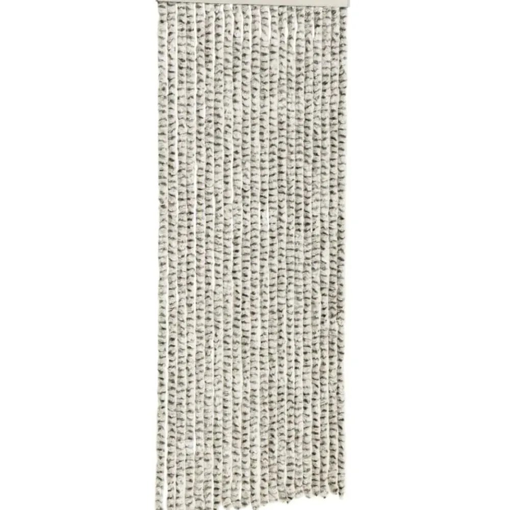 Outlet FinePRICE Hyönteisverho vaalean- ja tummanharmaa 56x185 cm chenille