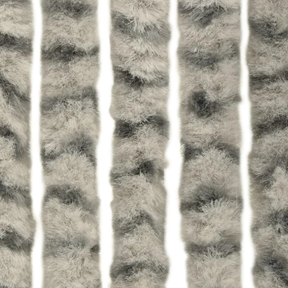 Outlet FinePRICE Hyönteisverho vaalean- ja tummanharmaa 56x185 cm chenille