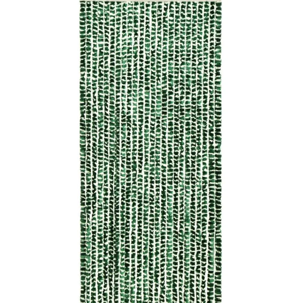 Discount FinePRICE Hyönteisverho vihreä ja valkoinen 90x220 cm chenille