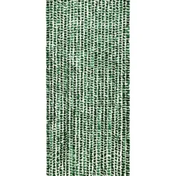 Hot FinePRICE Hyönteisverho vihreä ja valkoinen 100x220 cm chenille
