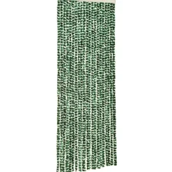 Outlet FinePRICE Hyönteisverho vihreä ja valkoinen 56x185 cm chenille