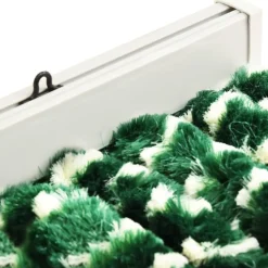 Outlet FinePRICE Hyönteisverho vihreä ja valkoinen 56x185 cm chenille