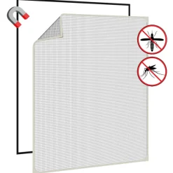 Clearance FinePRICE Hyönteisverkko ikkunaan, magneeteilla, , eri kokoja Valkoinen
