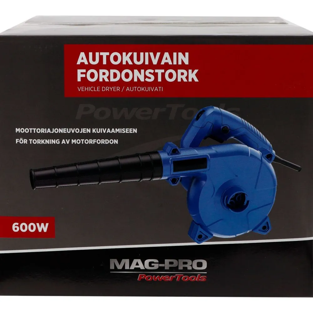 Mag-Pro Ilmapuhallin/ajoneuvokuivain Power Tools 600W 3,5 m³/min