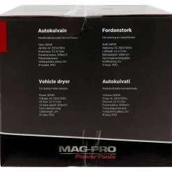 Mag-Pro Ilmapuhallin/ajoneuvokuivain Power Tools 600W 3,5 m³/min
