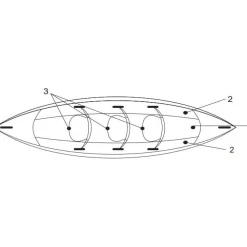 Online Bluesea Ilmatäytteinen Kajakki 383cm 2-3 henkilöä